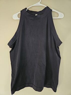 Athleta Ribbed Tank Top - Black